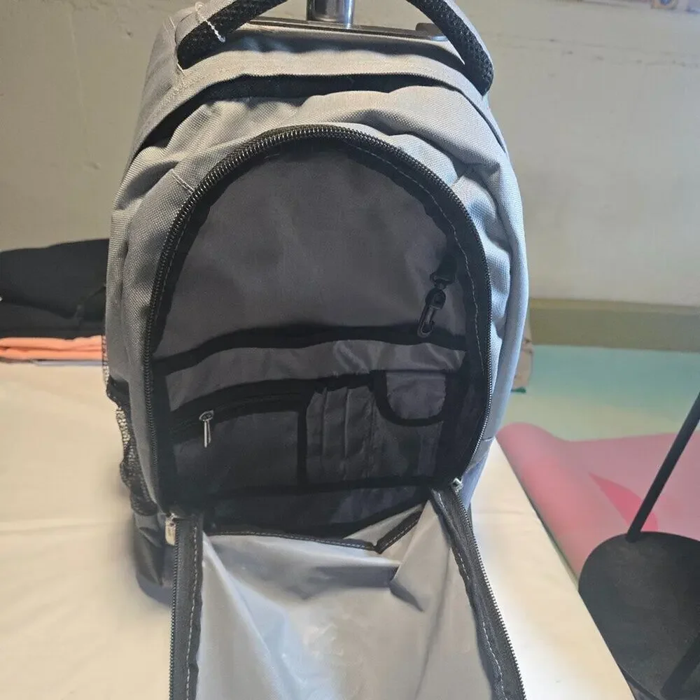 Chicago White Sox Premium Wheeled Backpack in Grey